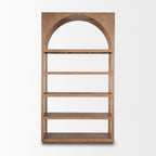 Bela Arched Neutral Wood Standing Shelf