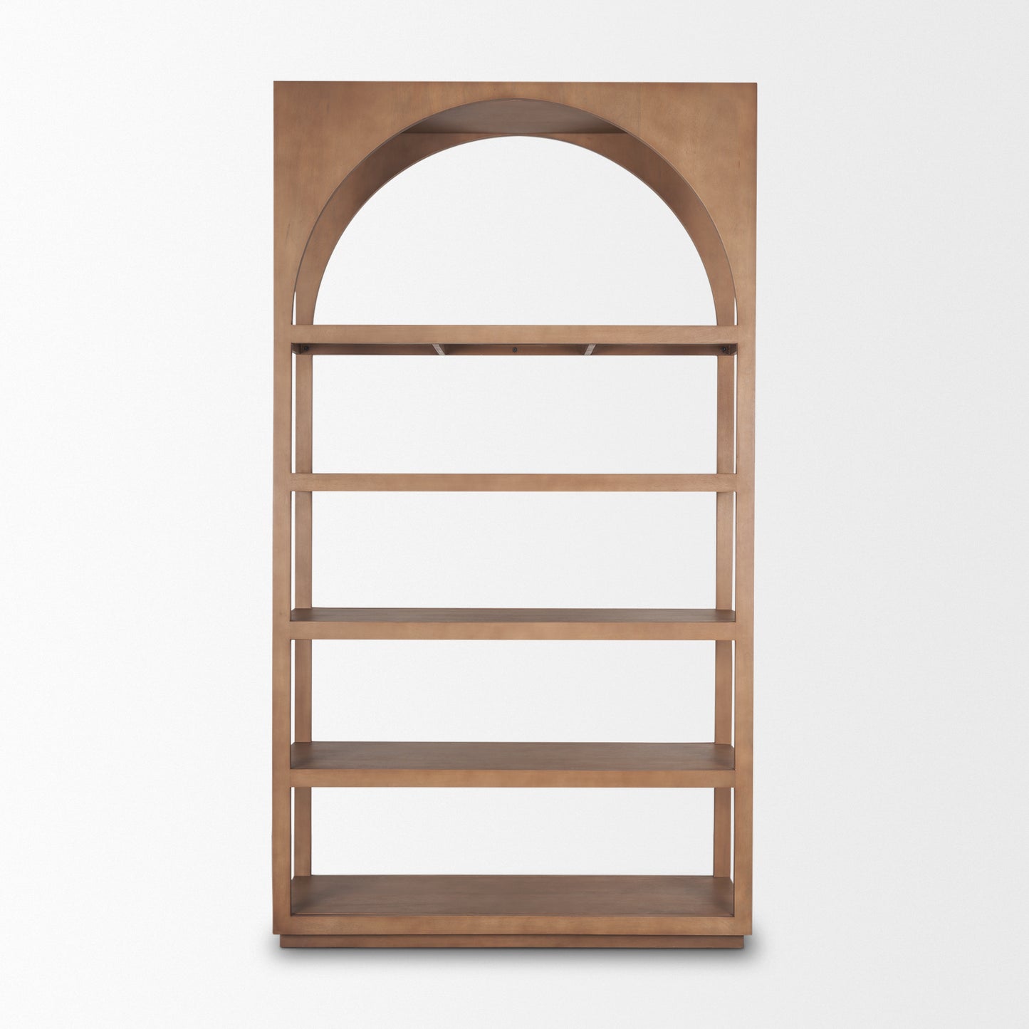Bela Arched Neutral Wood Standing Shelf