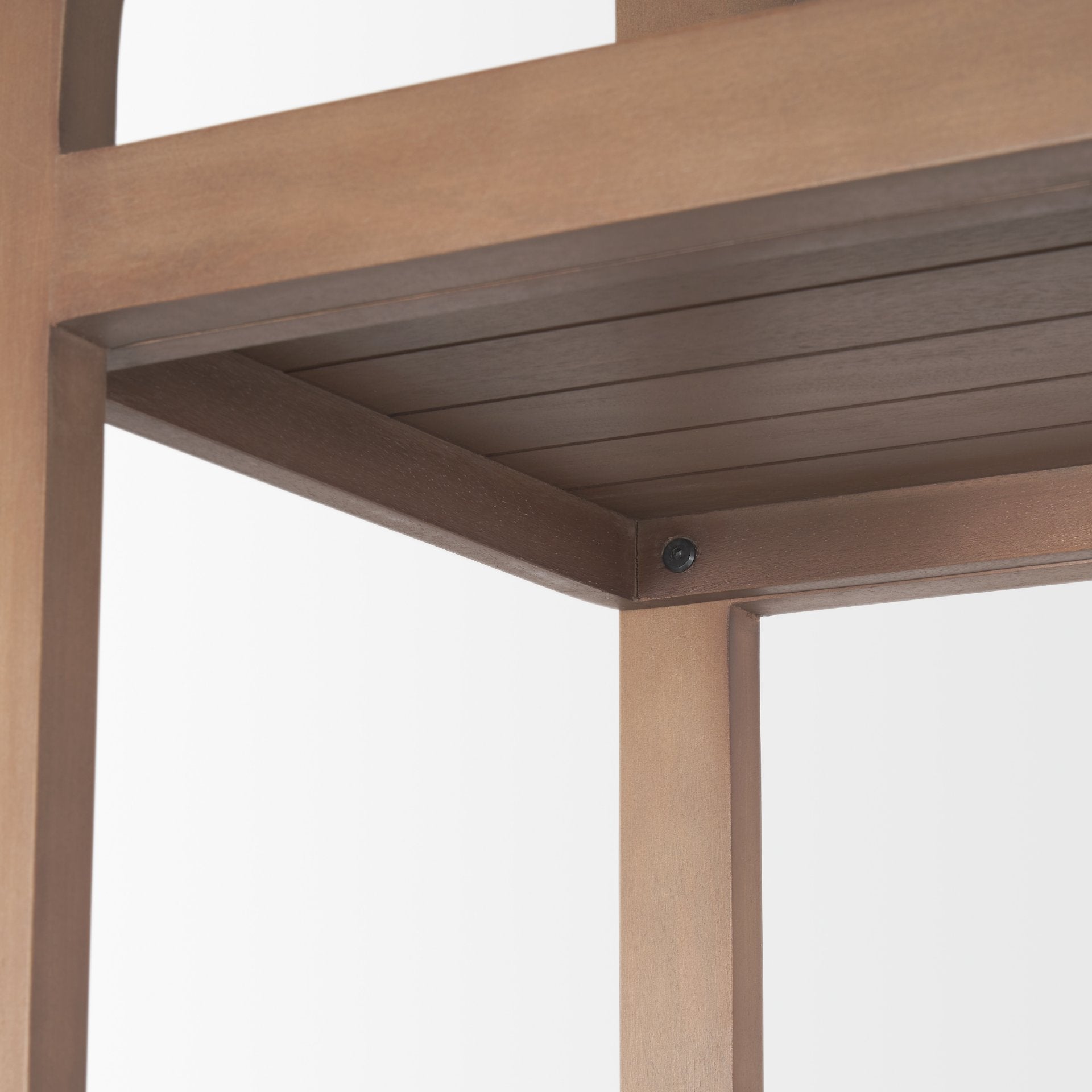 Bela Arched Neutral Wood Standing Shelf