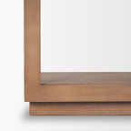 Bela Arched Neutral Wood Standing Shelf