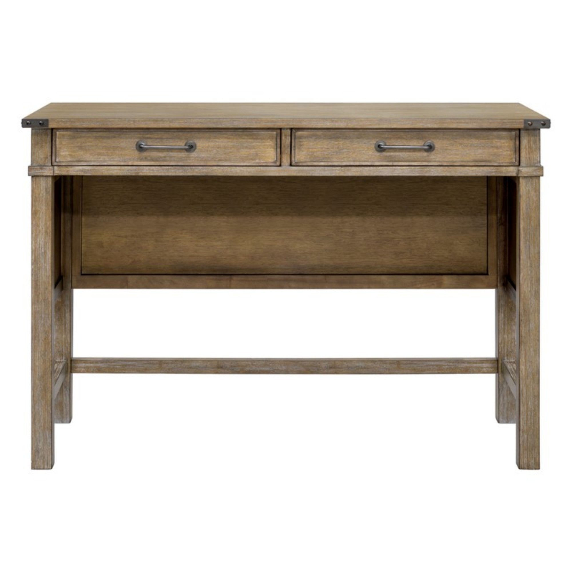 Belfast Occasional Table with 2 Drawers in Reclaimed Natural Wood Console Table