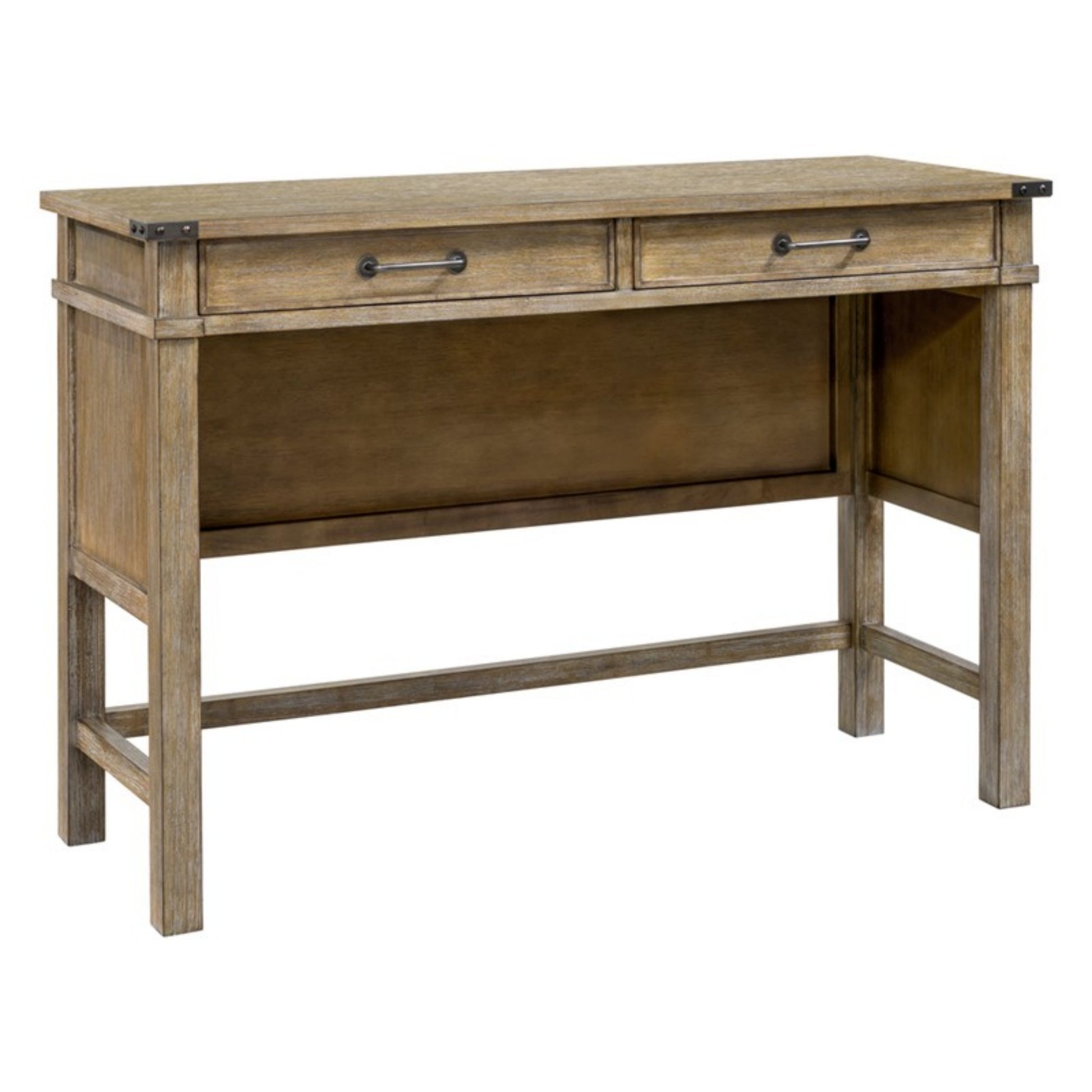 Belfast Occasional Table with 2 Drawers in Reclaimed Natural Wood Console Table