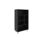 Bellagio 40 Tall Four-Tier Shelf Narrow Bookcase Black