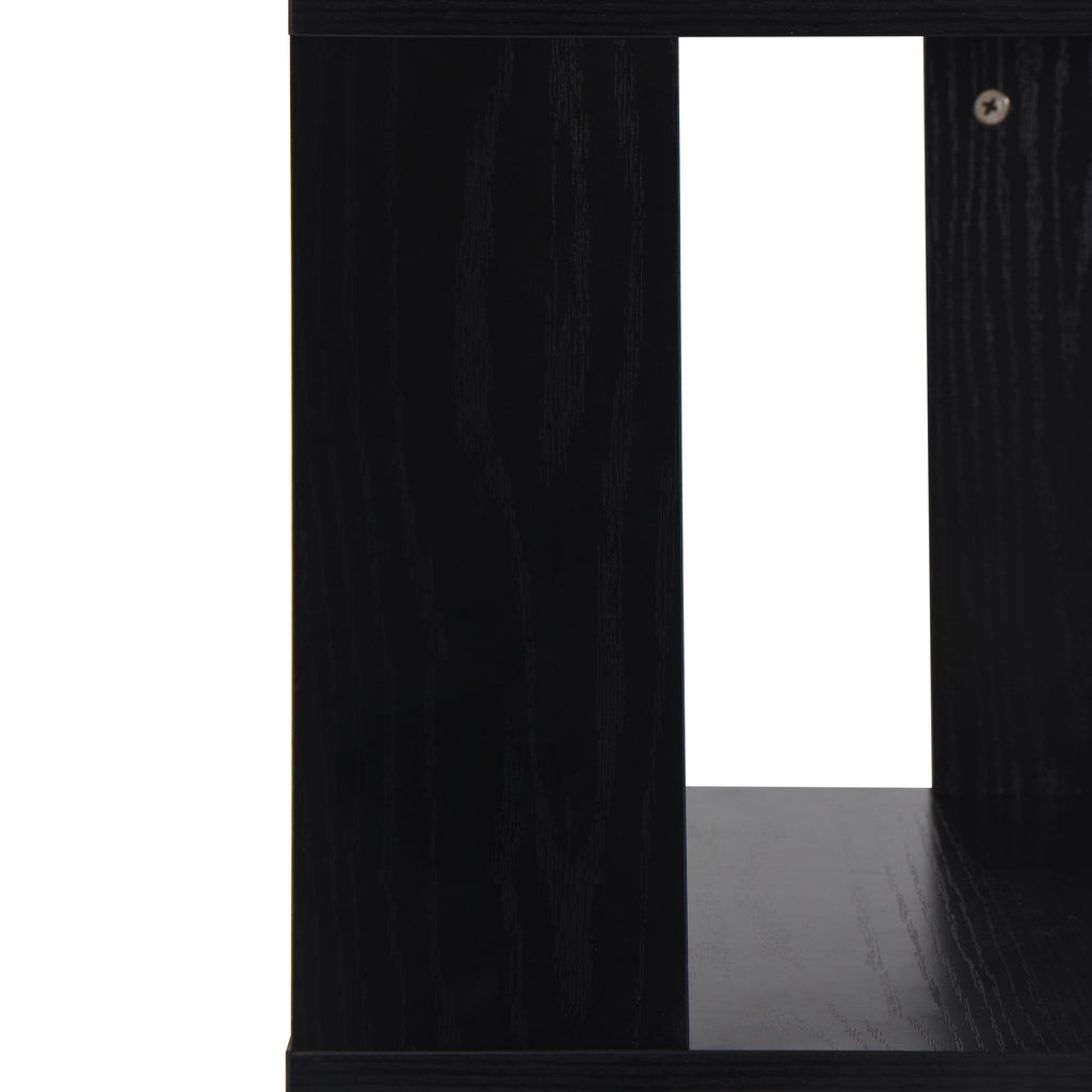 5 tier Rotating Bookshelf, Floor Rack Simple Bookcase with Acrylic plate Student Multi-Function Creative Bookshelf for Living Room with anti-toppling base