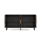 60.3' with 4 doors for Buffet Cabinets, Glazed painting art storage Cabinets, American retro control Console Table decorative Cabinets, Living room, Bedroom, Dining room Sideboard