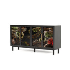 60.3' with 4 doors for Buffet Cabinets, Glazed painting art storage Cabinets, American retro control Console Table decorative Cabinets, Living room, Bedroom, Dining room Sideboard