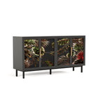 60.3' with 4 doors for Buffet Cabinets, Glazed painting art storage Cabinets, American retro control Console Table decorative Cabinets, Living room, Bedroom, Dining room Sideboard