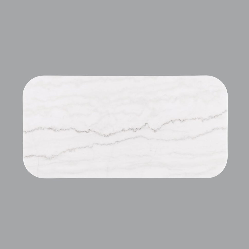 Contemporary Style 1pc Rectangle Cocktail Table Marble Top Gold Accent Plinth Base Black White And Gold Finish Primary Living Room Coffee Table