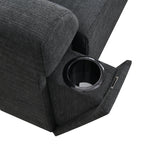 128*67' U Shaped Sectional Sofa,6 Seat Chenille Couch Set with Oversized Ottoman,Hidden Armrest Storage and Cup Holders,USB Charging Ports,Wide Seat Sofa for Living Room,Apartment,2 Colors