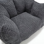 Sofa chairs with highly resilient foam for living rooms and bedrooms, comfortable square lazy sofas, sofas for adults to play, read and watch TV