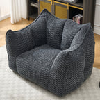 Sofa chairs with highly resilient foam for living rooms and bedrooms, comfortable square lazy sofas, sofas for adults to play, read and watch TV