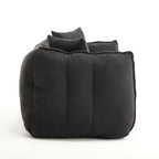 Soft beanbag chair with high resilience foam core for two people. The comfortable square recliner sofa is ideal for family members and friends engaged in games, reading, watching TV