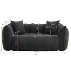 Soft beanbag chair with high resilience foam core for two people. The comfortable square recliner sofa is ideal for family members and friends engaged in games, reading, watching TV