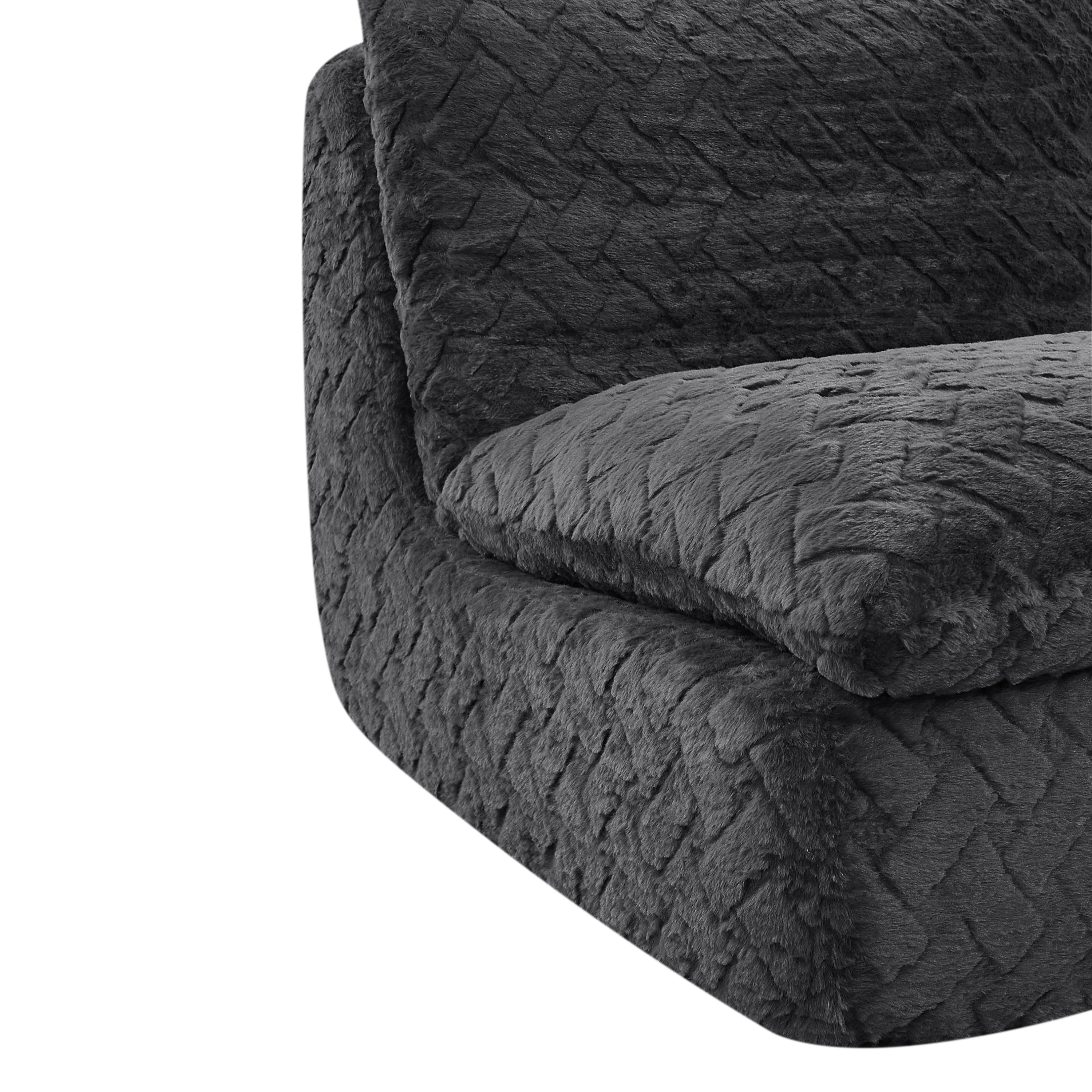 Liyasi Full Compression sofa chair with swivel add Ottoman