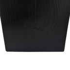 Black Distressed Finish Wood-Look MGO End Table, 33.75 Inch.