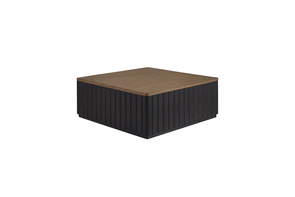 Channel Cocktail Table W/ Casters