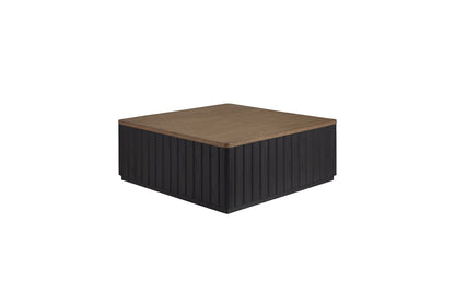 Channel Cocktail Table W/ Casters