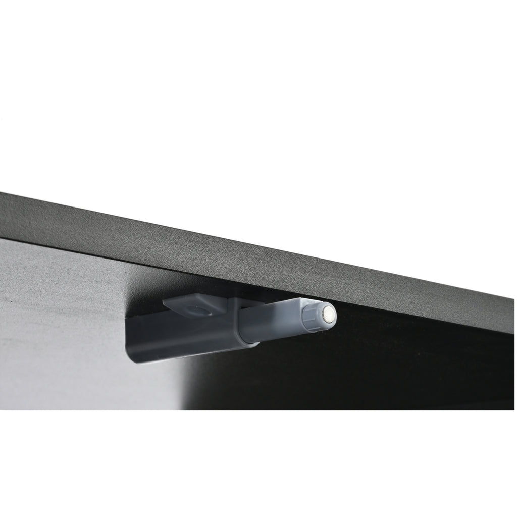 Farmhouse TV Stand with Cable Holes for TVs up to 75', Cream Style Media Console with Rebound Device, Elegant Entertainment Center with 5 Solid Wood Legs for Living Room, Bedroom, Black, 69.6'W