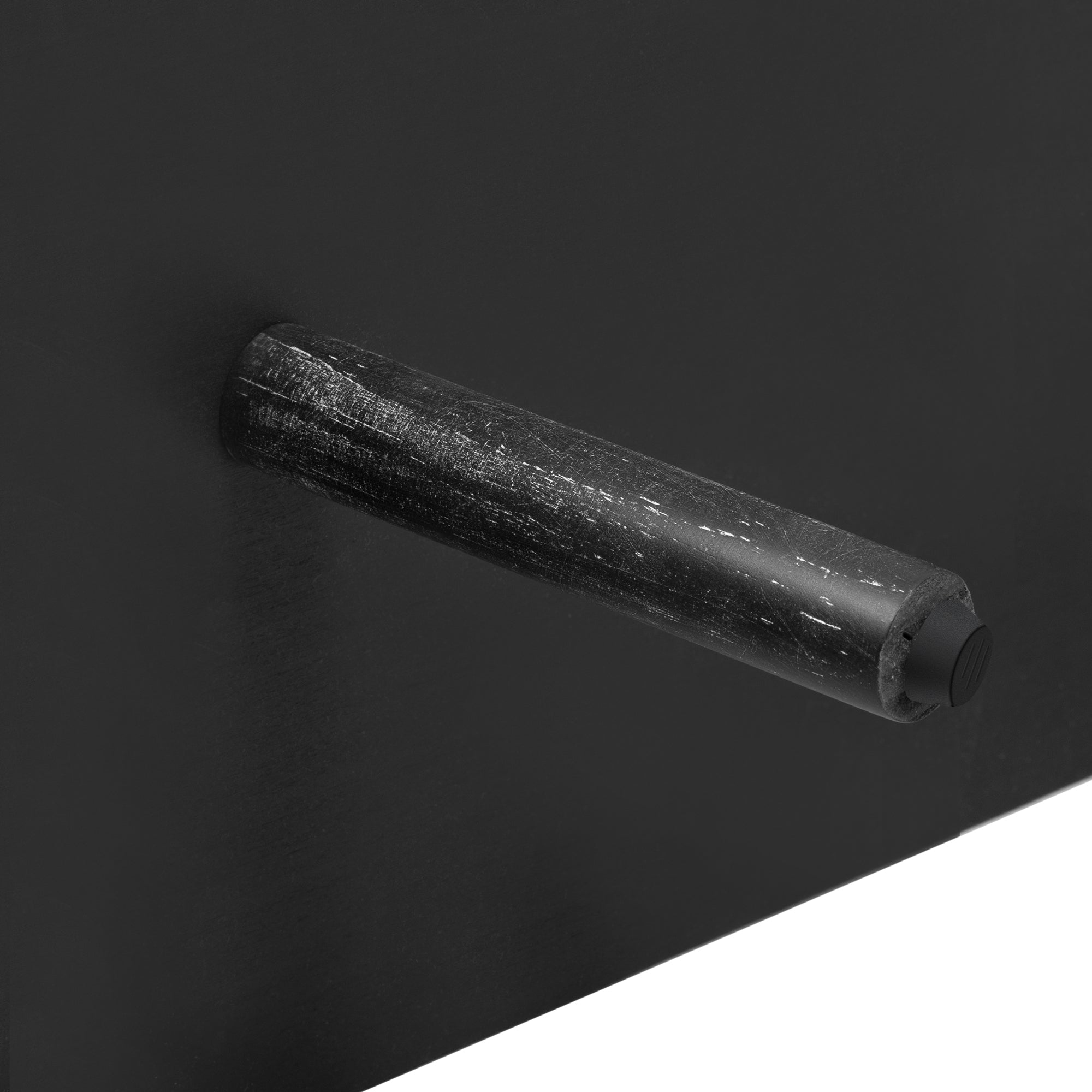 TREXM Farmhouse Sideboard Cabinet with Storage, Wood Buffet Cabinet with Glass Doors and Adjustable Shelves for Kitchen, Dining Room and Living Room (Black)