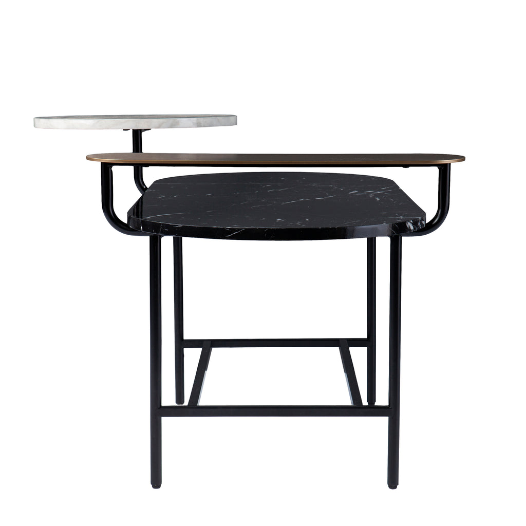 Arcklid Faux Marble Cocktail Table w/ Storage