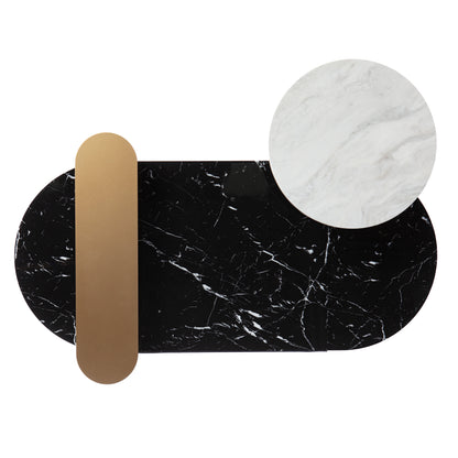 Arcklid Faux Marble Cocktail Table w/ Storage