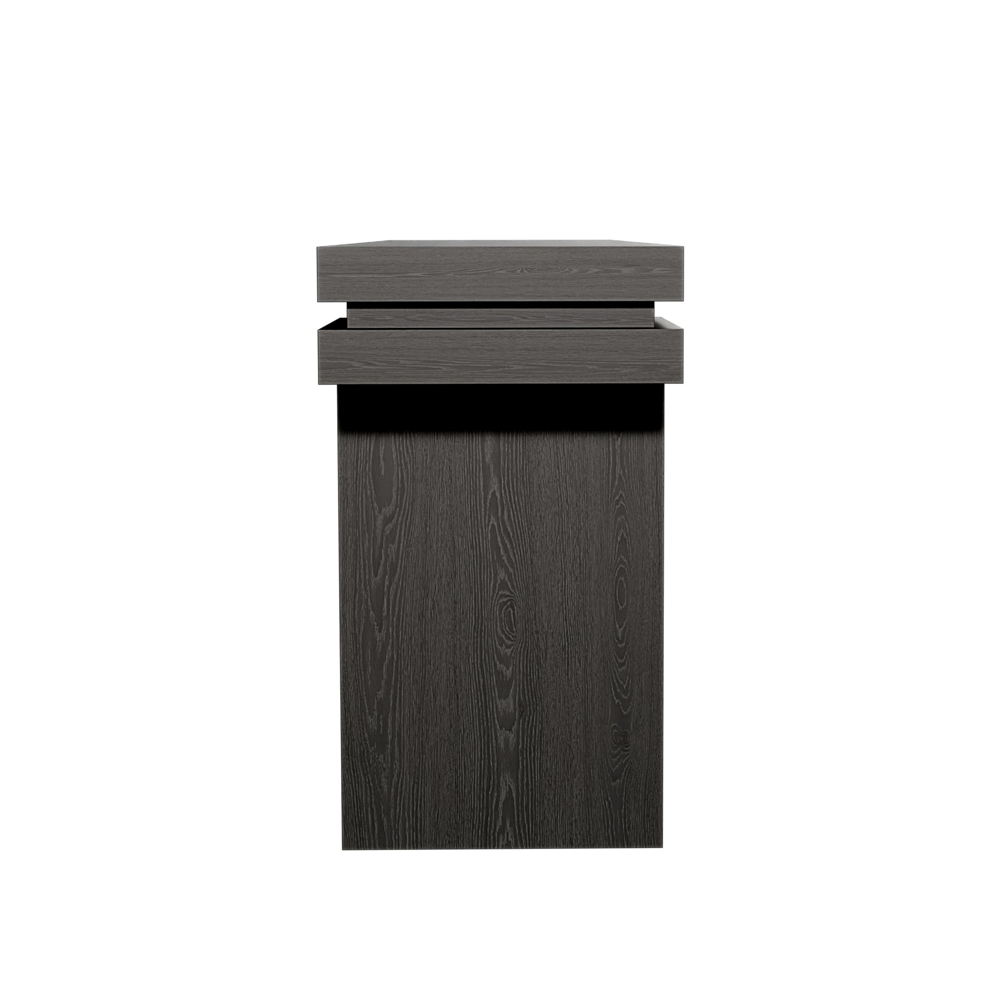 66' Extra Wide Real Wood Veneered Console Table, Minimalist Sofa Table Behind Couch for Entryway, Hallway, Living Room, Home Office, Black