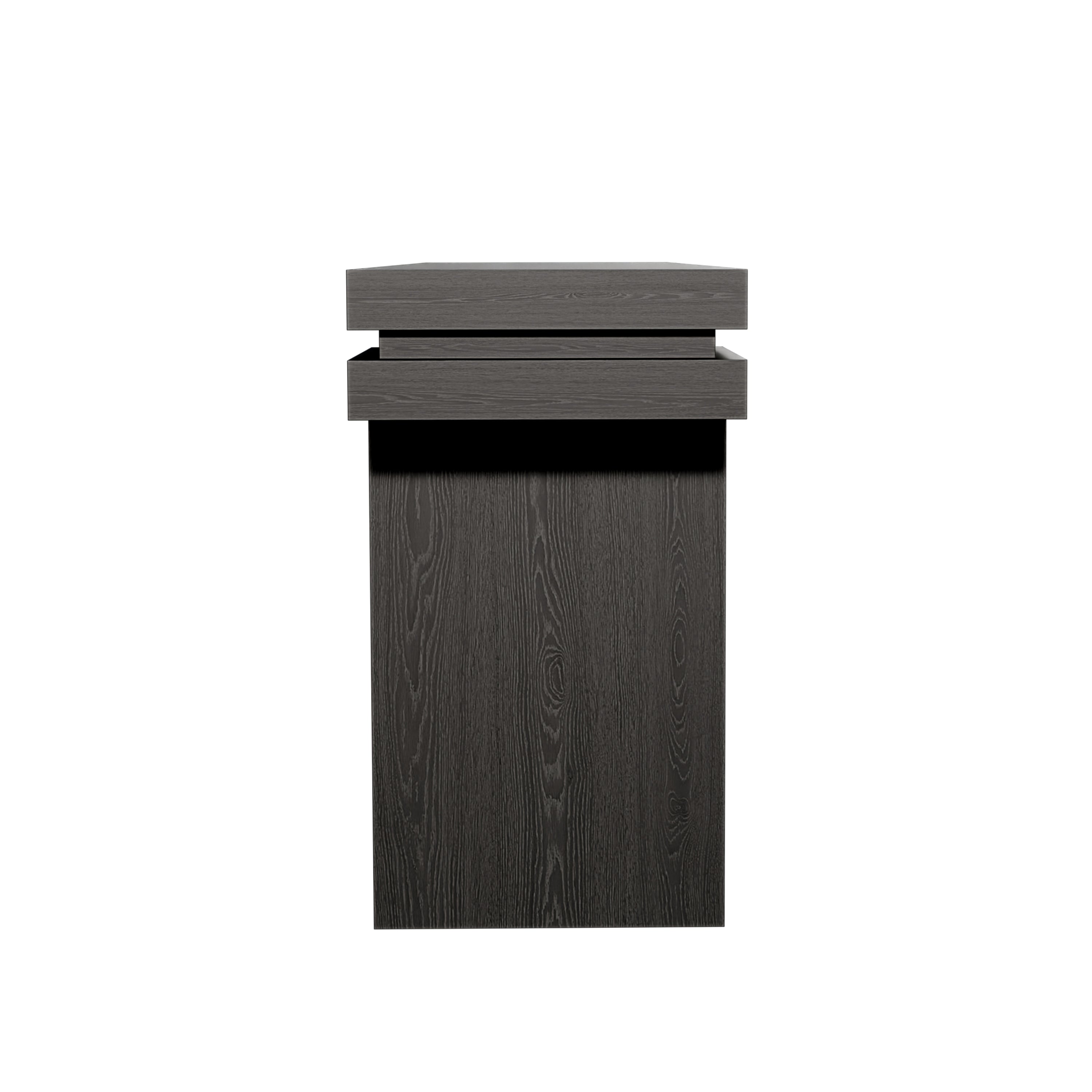 66' Extra Wide Real Wood Veneered Console Table, Minimalist Sofa Table Behind Couch for Entryway, Hallway, Living Room, Home Office, Black