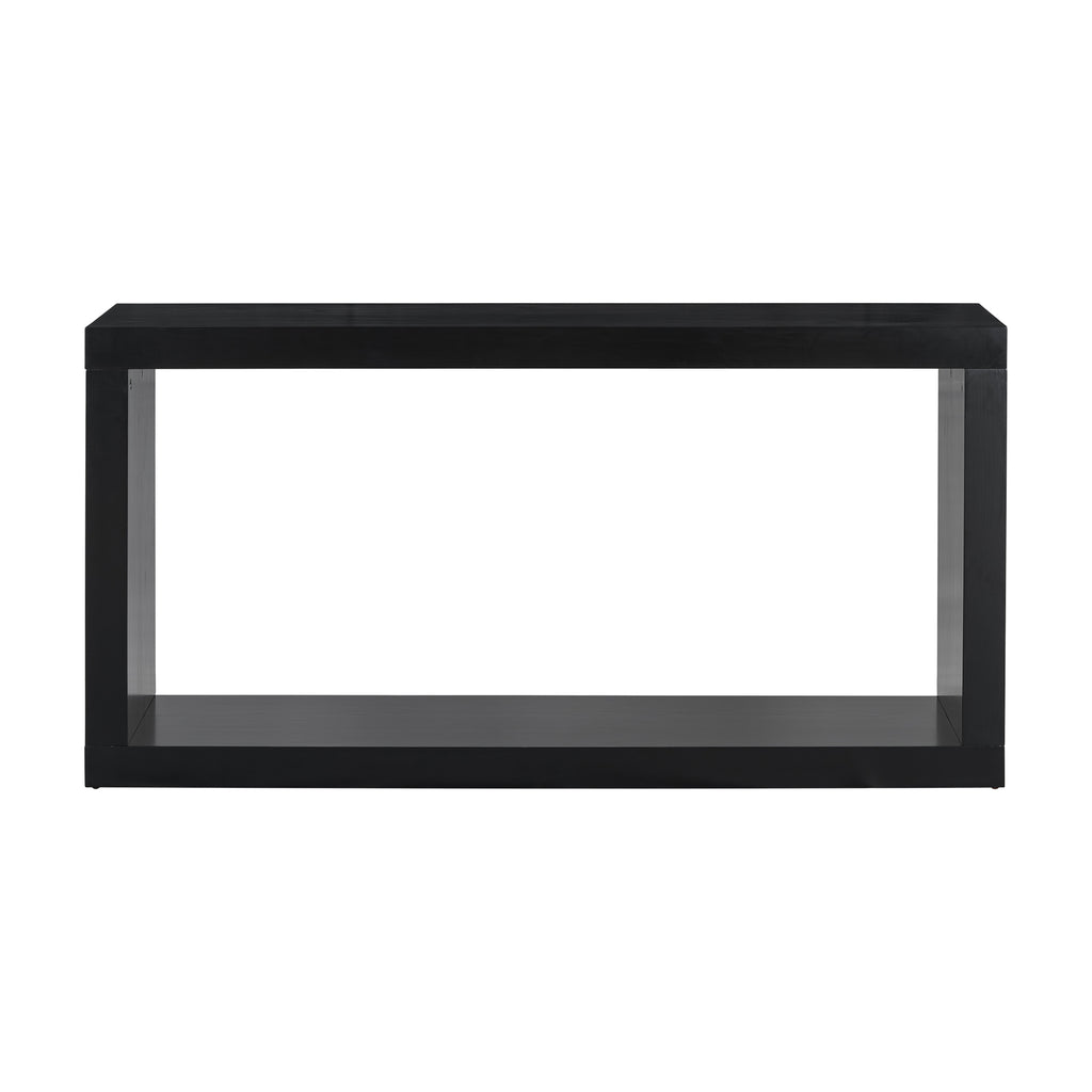 U_STYLE Modern Minimalist Entrance Table, Square Shaped Fashion Design, Easy to Assemble, Suitable for Entrance, Corridor, Living Room, Foyer