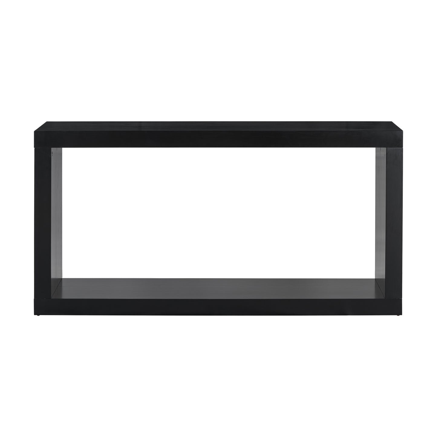 U_STYLE Modern Minimalist Entrance Table, Square Shaped Fashion Design, Easy to Assemble, Suitable for Entrance, Corridor, Living Room, Foyer