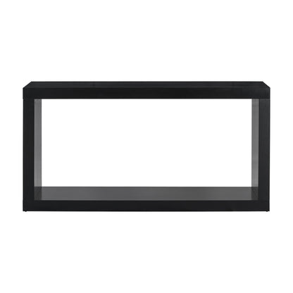 U_STYLE Modern Minimalist Entrance Table, Square Shaped Fashion Design, Easy to Assemble, Suitable for Entrance, Corridor, Living Room, Foyer