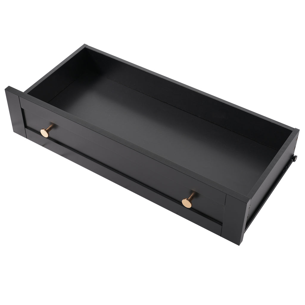 70.1' Modern High Freestanding Tall Bathroom Cabinet with 2 Adjustable Shelves, 3 Drawers, Soft Close Glass Doors – Ideal for Bathroom, Living Room, Kitchen Storage