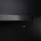 70.1' Modern High Freestanding Tall Bathroom Cabinet with 2 Adjustable Shelves, 3 Drawers, Soft Close Glass Doors – Ideal for Bathroom, Living Room, Kitchen Storage