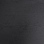 Coffee Table Black Oak Wood Surface and Black Metel Feet