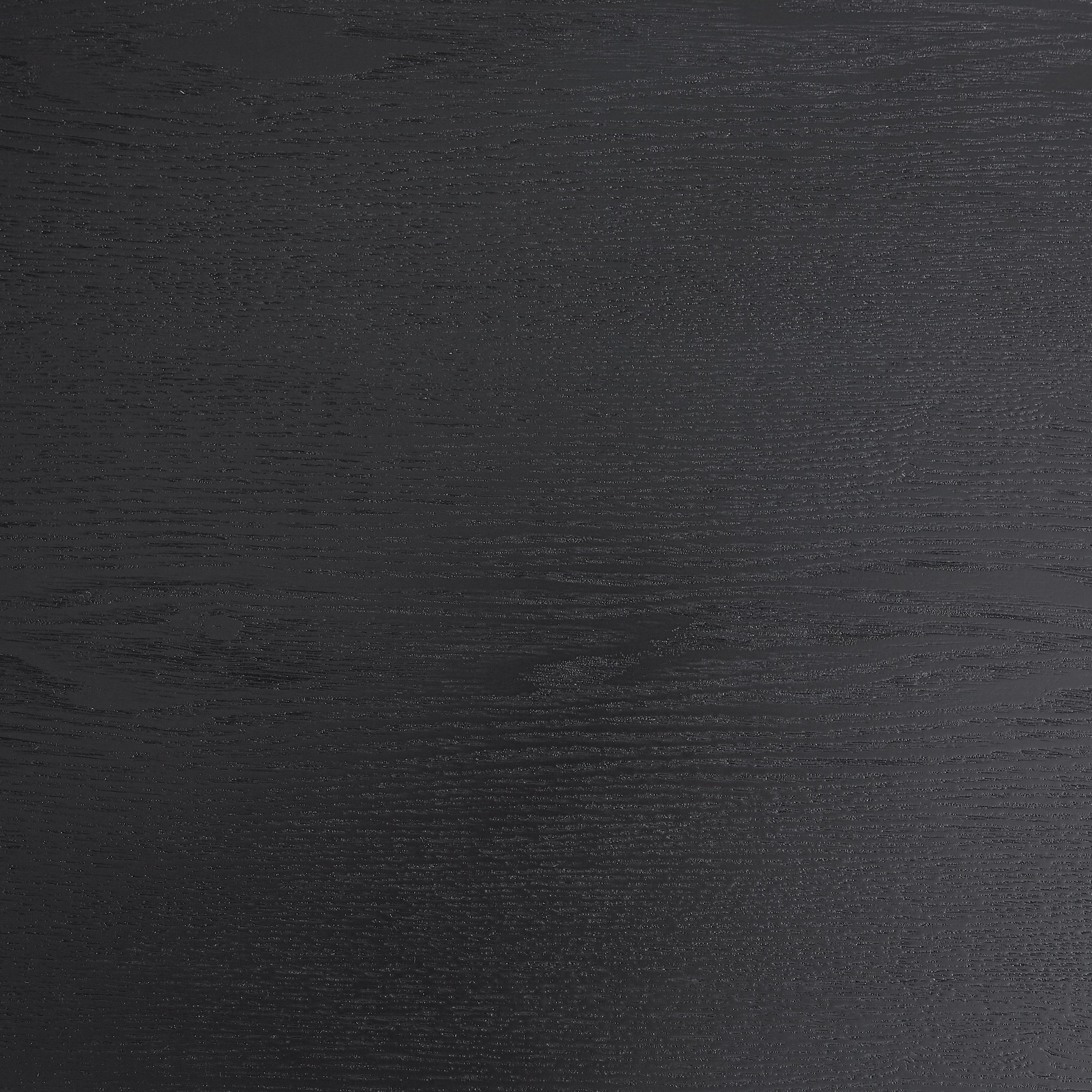 Coffee Table Black Oak Wood Surface and Black Metel Feet