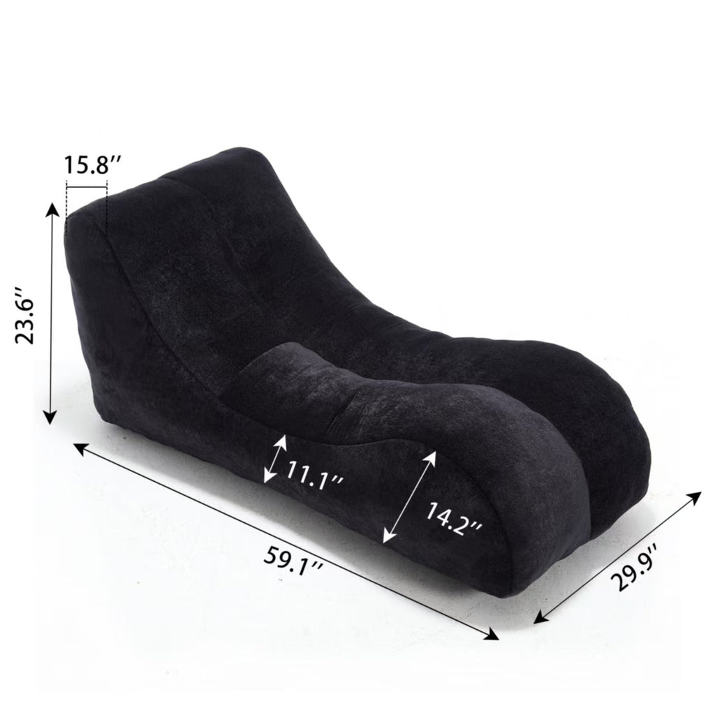 Creative bean bag sofa chair for adults filled with high-quality sponge that is plump and elastic fitting the curves of the human body and providing gentle support to the body in all as