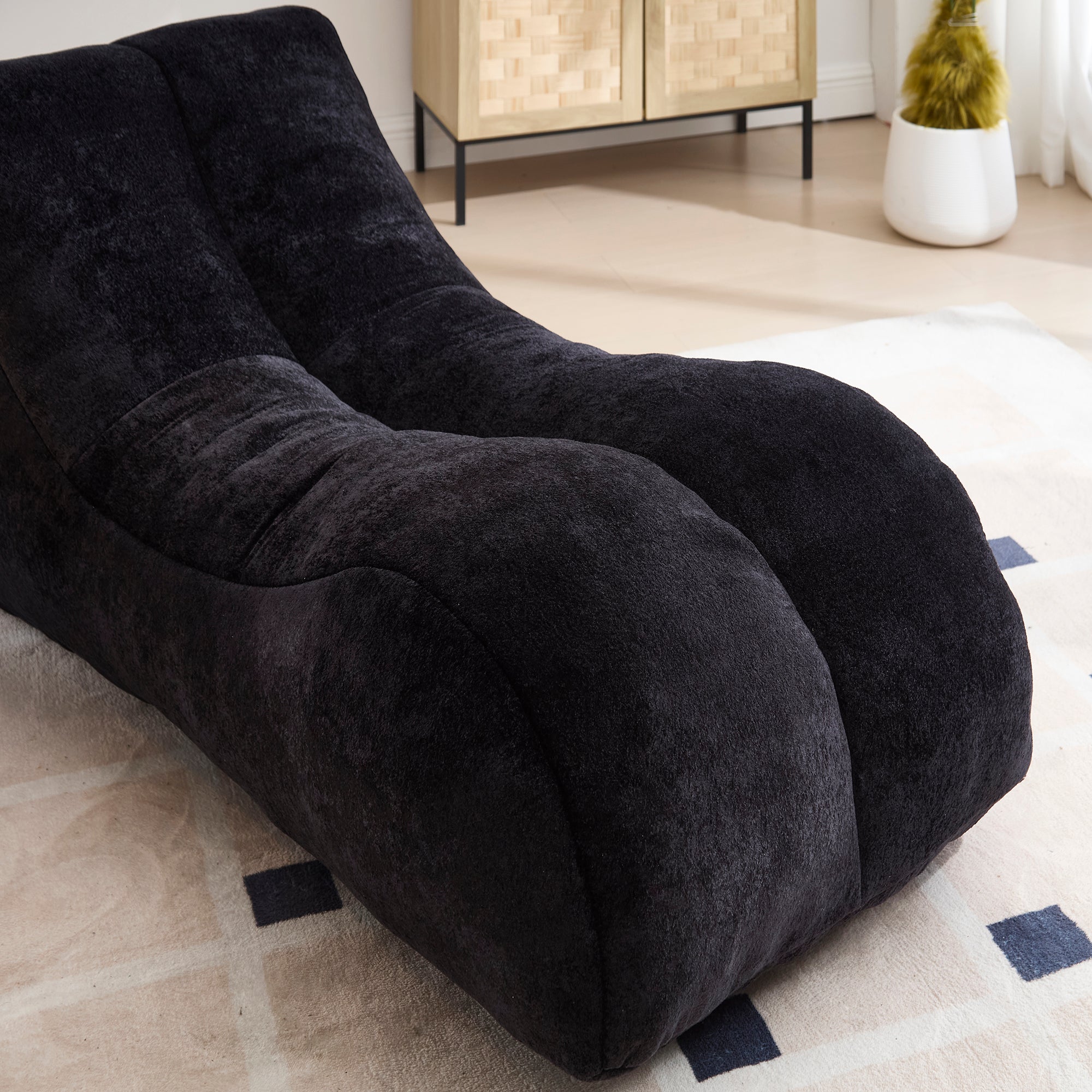 Creative bean bag sofa chair for adults filled with high-quality sponge that is plump and elastic fitting the curves of the human body and providing gentle support to the body in all as