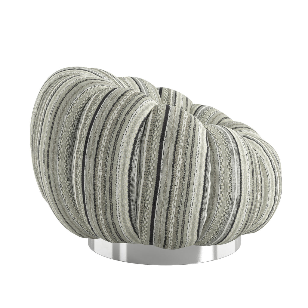 Black Pumpkin Swivel Accent Chair Accent Chair