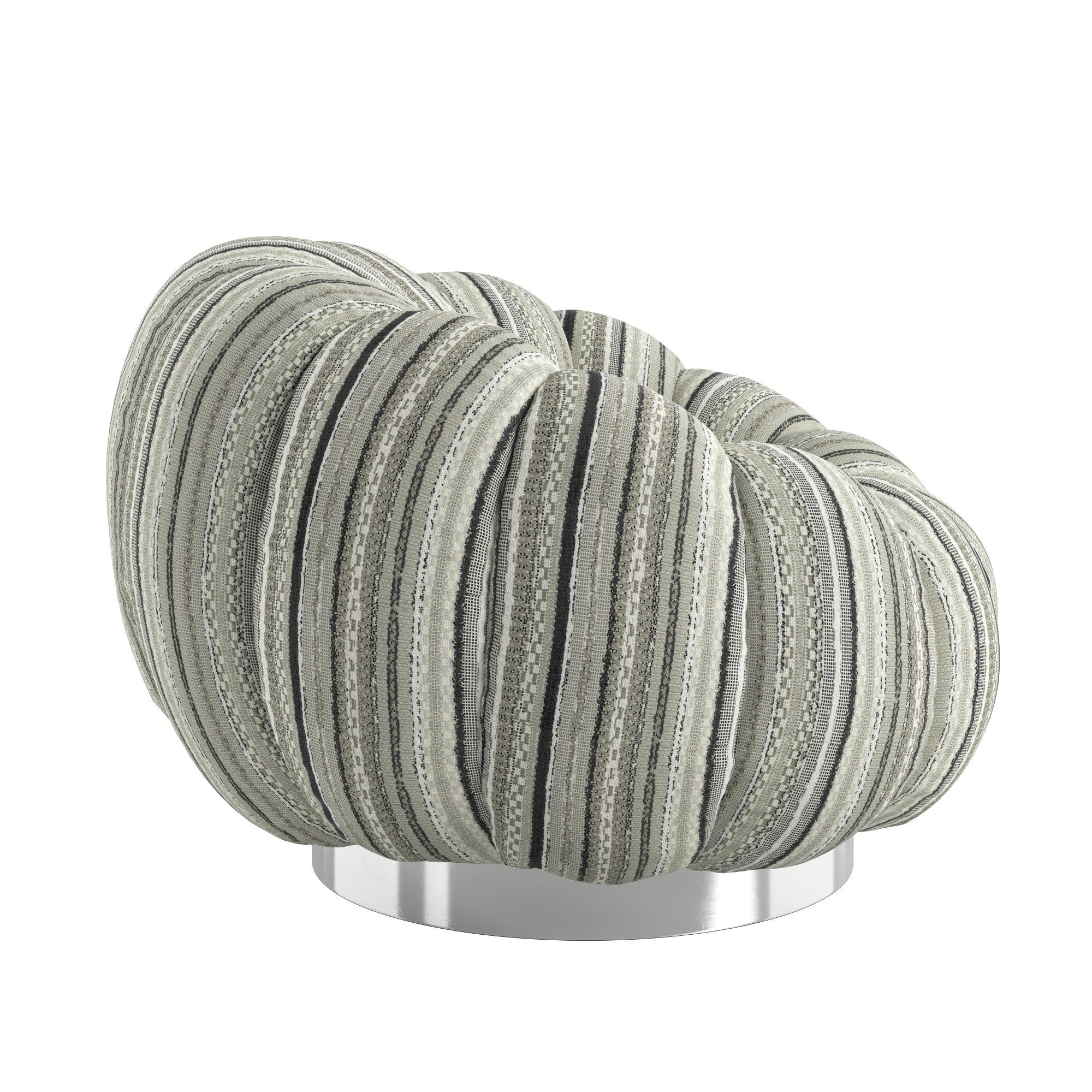 Black Pumpkin Swivel Accent Chair Accent Chair