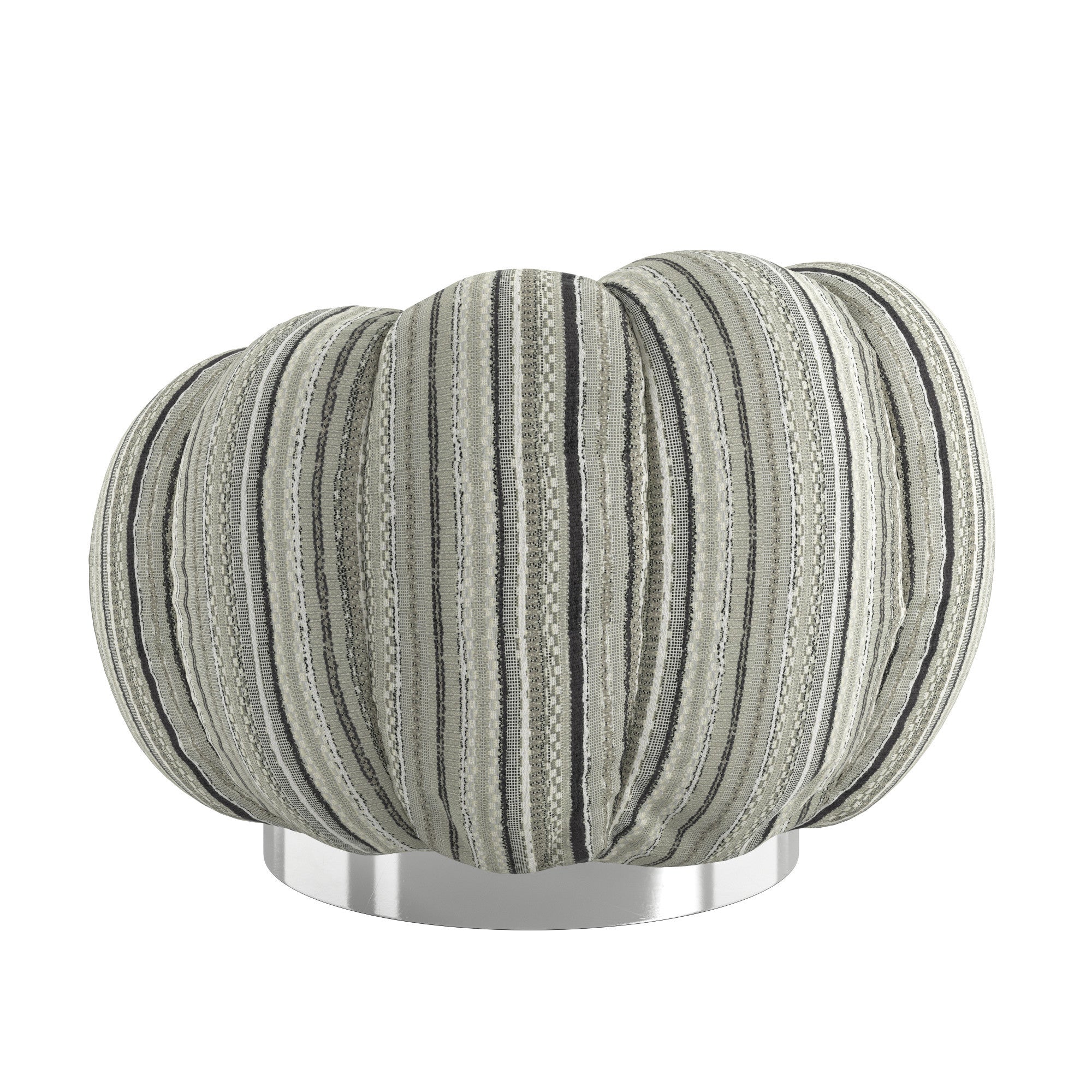 Black Pumpkin Swivel Accent Chair Accent Chair