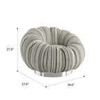 Black Pumpkin Swivel Accent Chair Accent Chair