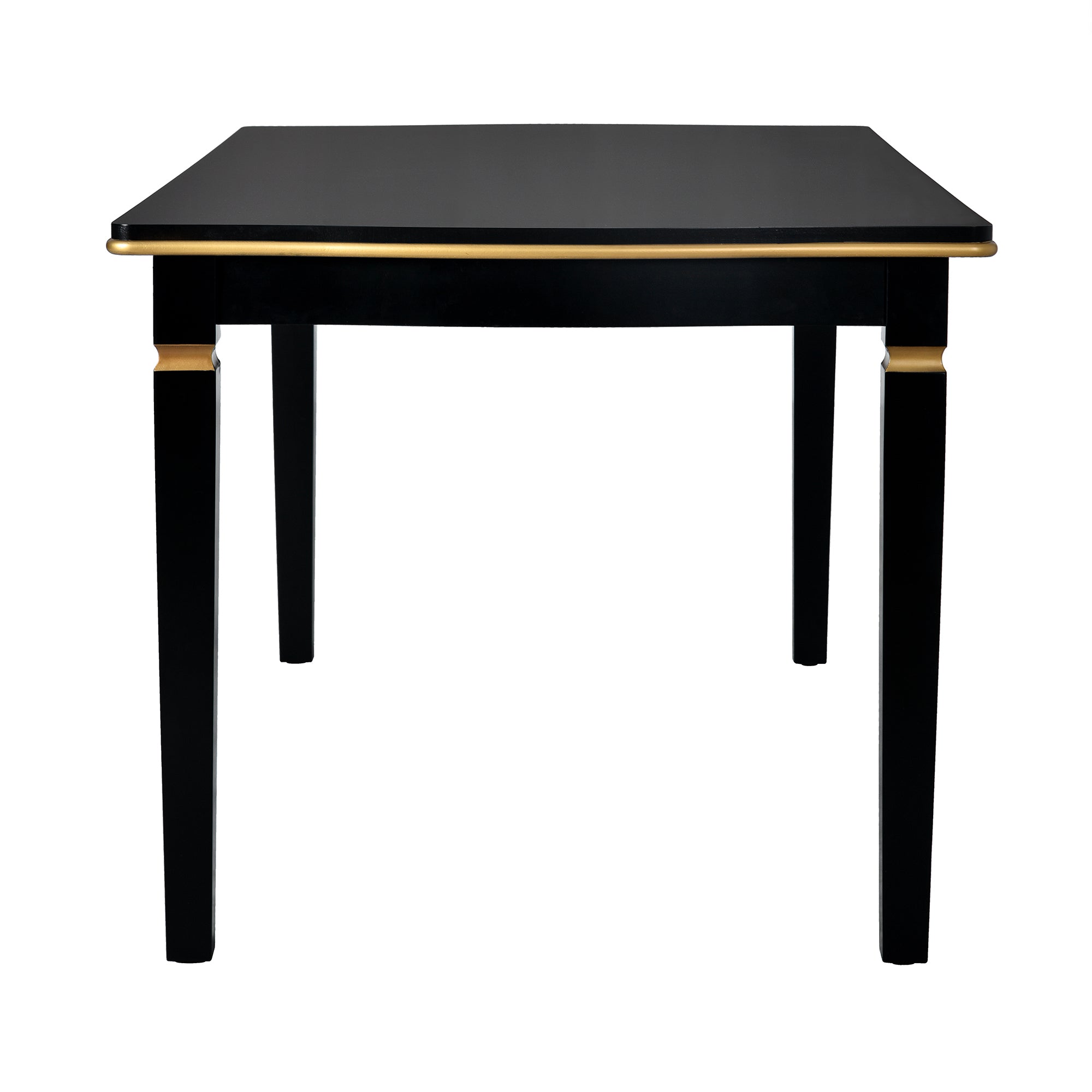 6-Piece Kitchen Dining Table Set, 60' Rectangular Table and 4 High-Back Tufted Chairs & 1 Bench for Dining Room and Kitchen (Black) (OLD SKU: N752S000080) Dining Table Set