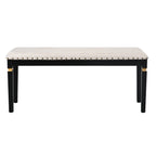 6-Piece Kitchen Dining Table Set, 60' Rectangular Table and 4 High-Back Tufted Chairs & 1 Bench for Dining Room and Kitchen (Black) (OLD SKU: N752S000080) Dining Table Set