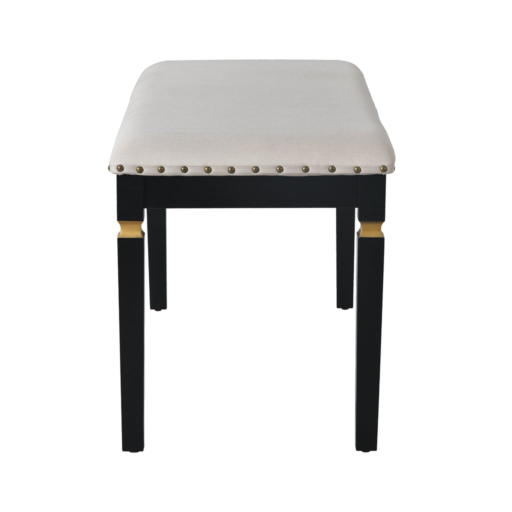 6-Piece Kitchen Dining Table Set, 60' Rectangular Table and 4 High-Back Tufted Chairs & 1 Bench for Dining Room and Kitchen (Black) (OLD SKU: N752S000080) Dining Table Set