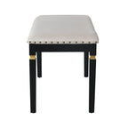 6-Piece Kitchen Dining Table Set, 60' Rectangular Table and 4 High-Back Tufted Chairs & 1 Bench for Dining Room and Kitchen (Black) (OLD SKU: N752S000080) Dining Table Set