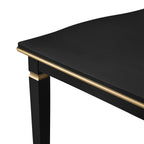 6-Piece Kitchen Dining Table Set, 60' Rectangular Table and 4 High-Back Tufted Chairs & 1 Bench for Dining Room and Kitchen (Black) (OLD SKU: N752S000080) Dining Table Set