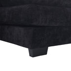 UNITED WE WIN Chenille, high quality sponge filling, solid wood frame, oversized four-seater, U-shaped combination sofa