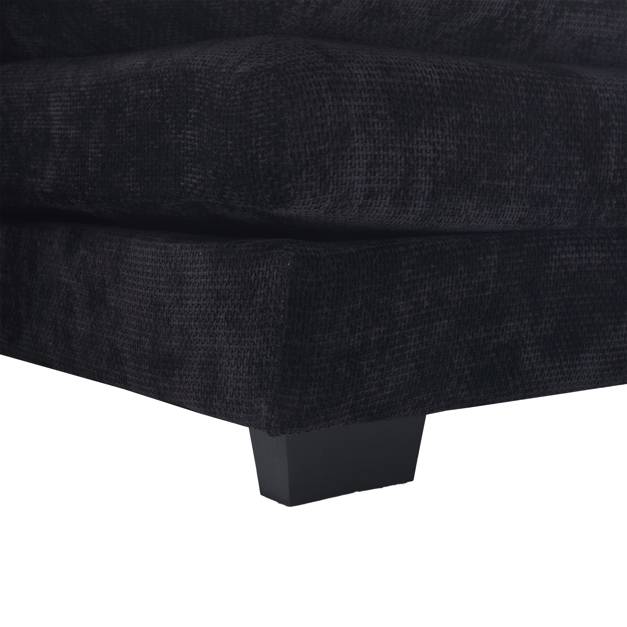 UNITED WE WIN Chenille, high quality sponge filling, solid wood frame, oversized four-seater, U-shaped combination sofa