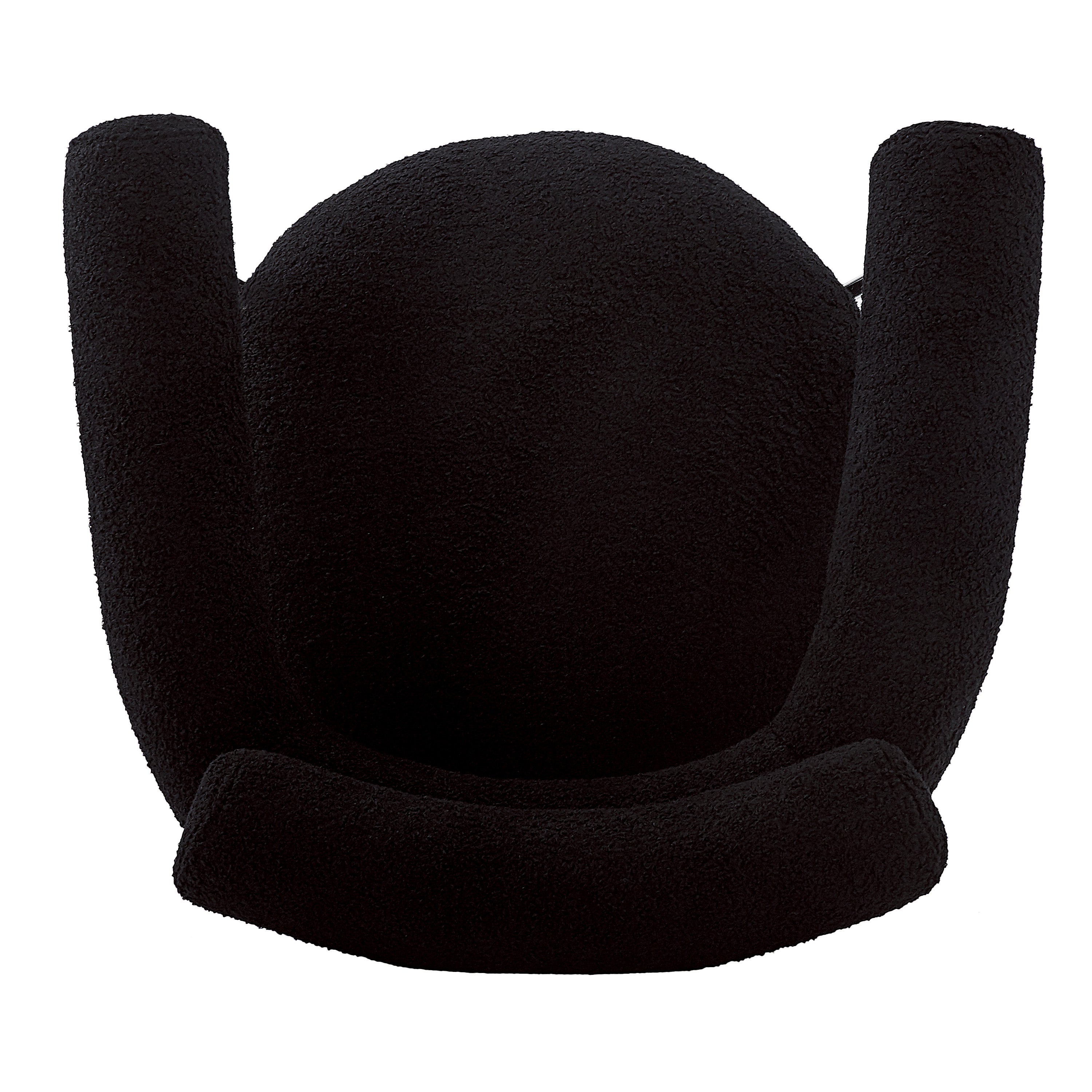 Upholstered Armchair Dining Chairs With Metal Legs (Set of 2),Black