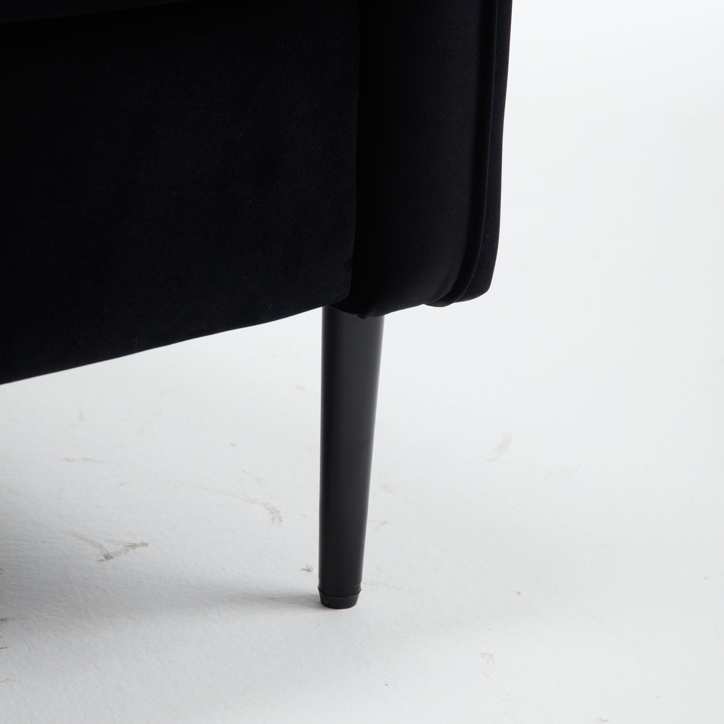 Accent Chair for Living Room, Velvet Comfy Single Sofa Chair Mid-Century Modern Armchair with 1 Pillow and Metal Legs for Bedroom Office Reading