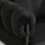 TS Modern decorative chair, living room side chair with gold metal legs, no wheels, suitable for dressing area, reception room, office,Teddy fleece upholstered metal foot sofa 1PC Black Accent Chair